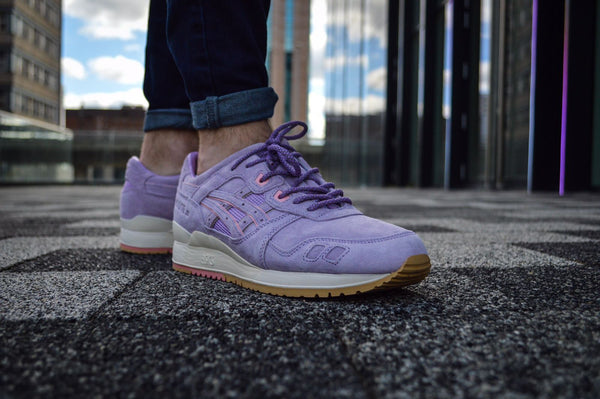 Purple Check 3M Reflective Rope Laces