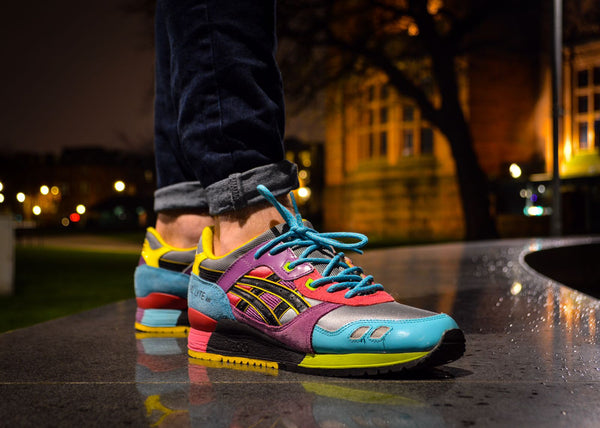 Gel Lyte III x Ronnie Fieg David Z 252 Pack Lace Supply Co 3m blue laces lace swap