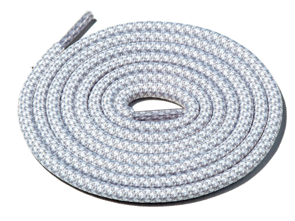 Lace Supply Co White & Grey Rope Laces Dual