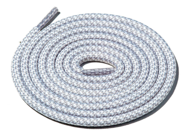 Lace Supply Co White & Grey Rope Laces Dual