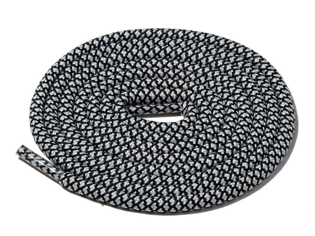 Lace Supply Co Grey & Black Rope Laces Dual