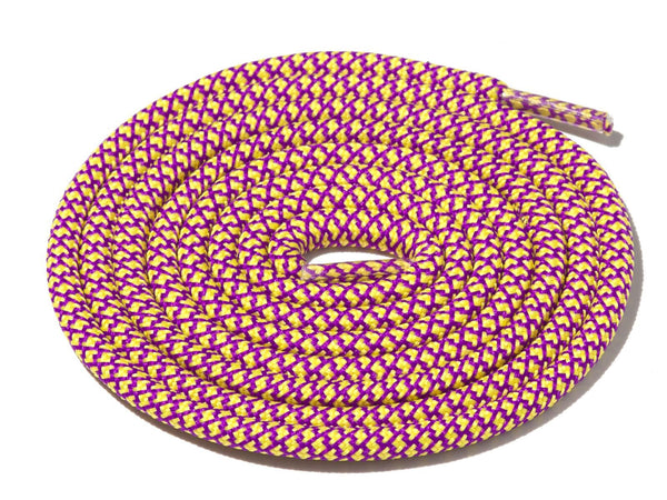 Lace Supply Co Yellow & Purple Rope Laces Dual