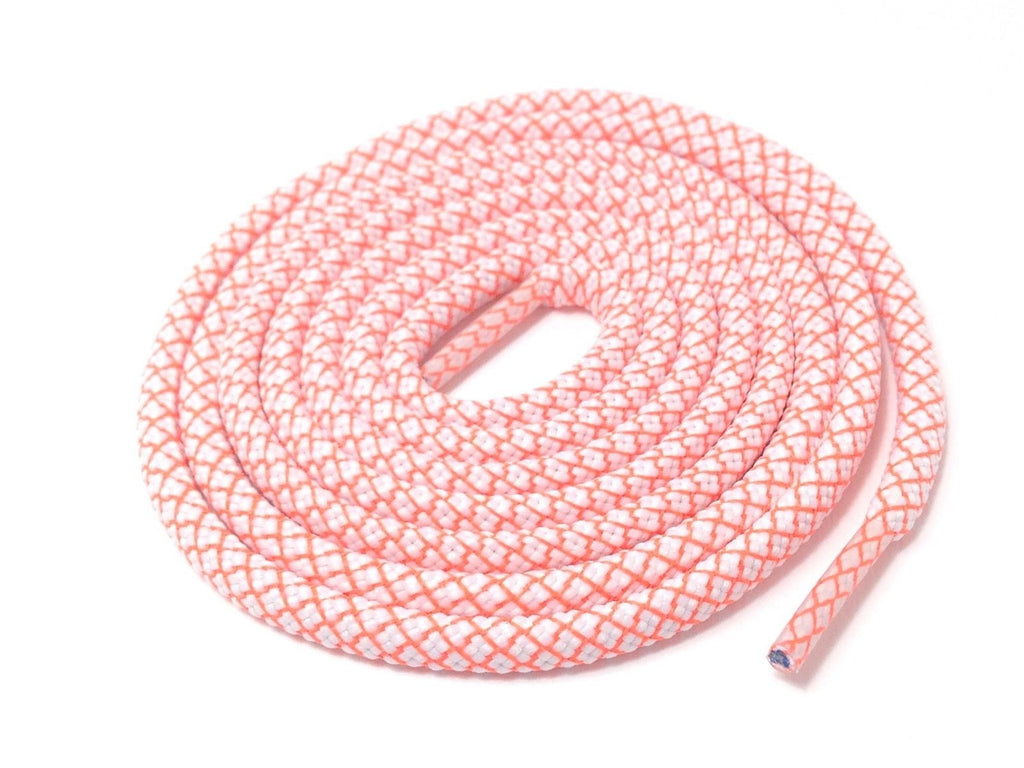 Lace Supply Co White & Orange Rope Laces Dual